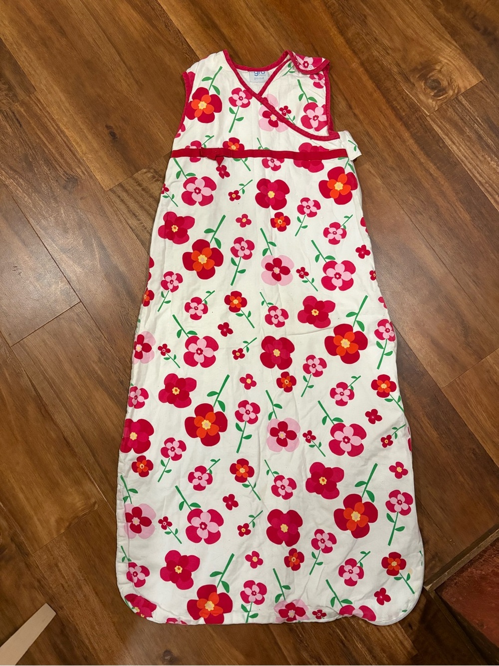 The Gro Company Floral Sleep Sack - Pink & White size 18-36 months